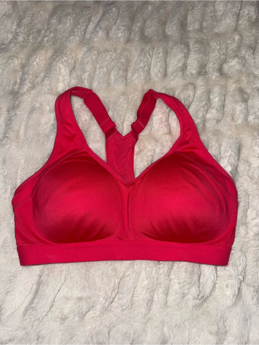 DSG Bright Red Padded Racerback Sports Bra